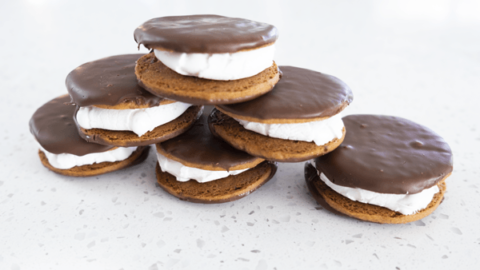 Moon pies stacked