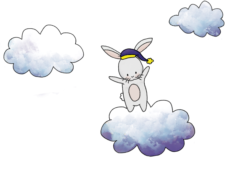 Bunny in the clouds