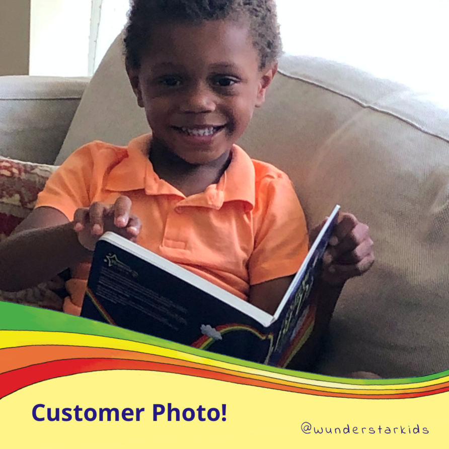 Customer photo with our board book